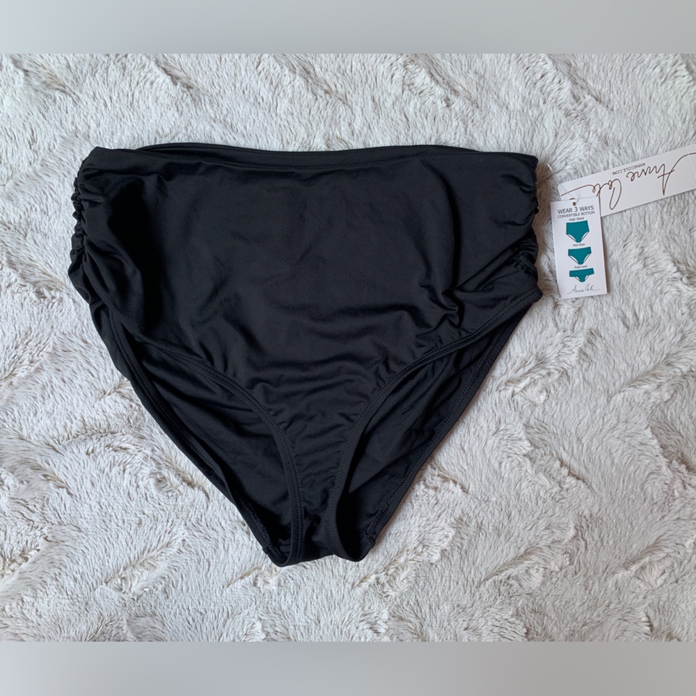 Anne Cole Black Bikini Bottom